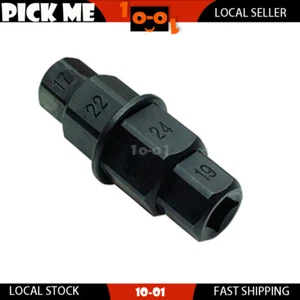 NUEVO eje trasero delantero de motocicleta hexagonal hexagonal Allen herramienta de conductor 17 19 22 24 mm - Imagen 1 de 1