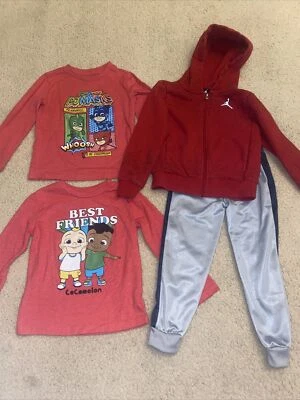 Boys Clothes Bundle Size 4T Cocomelon, Pj Mask, Jordan - Image 1 of 4