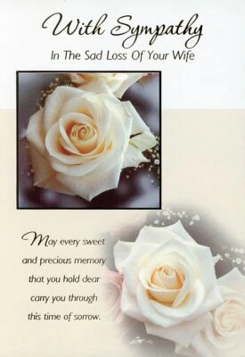 MILLBROOK STUDIOS With Deepest Sympathy In The Sad Loss of Your Wife - 01920