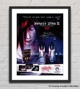 Project Zero II Crimson Butterfly Playstation 2 PS2 Glossy Promo Ad Poster G7374 - Picture 1 of 6