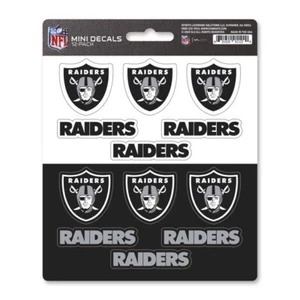 Las Vegas Raiders - Set Of 12 Sticker Sheet - Picture 1 of 1