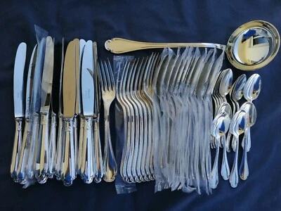 POMPADOUR Christofle Plato Plateado Mesa Cena Tenedores Cuchara Cuchillos FRANCIA Foto 1 de 4