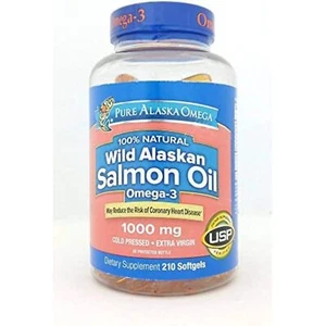 Pure Alaska Omega-3 Wild Alaskan Salmon Oil 1000mg 210 ct - Picture 1 of 7