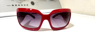 Очки солнцезащитные Y2k JLO от Jennifer Lopez красные оправы темные линзы отличное состояние товара - Изображение 1 из 4