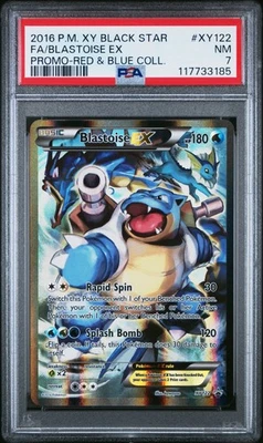 (AUS) Pokemon TCG 2016 Red & Blue Collection Promo Blastoise Ex XY122 PSA 7 - Image 1 of 2