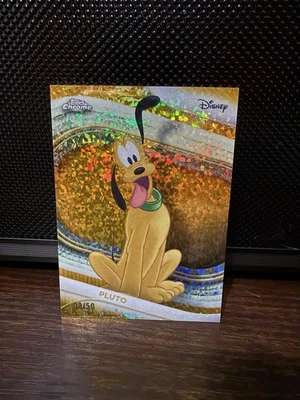 Mini refractor de diamantes Topps 2025 cromado Disney PLUTO dorado/50 Foto 1 de 2