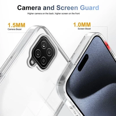 Custodia Trasparente Ibrida TPU e Acrilico Antiscivolo 2,5 mm per Samsung - Immagine 1 di 4