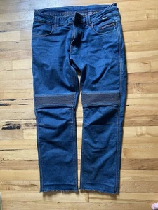 RST Pro Series Aramid Kevelar Motorcycle Jeans Size 36 Blue Short Leg No Armour - Picture 1 of 4