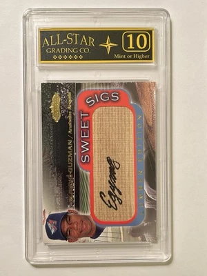 2001 Fleer Showcase Sweet Sigs - Lumber # -11 Elpidio Guzman - Graded 10 - Image 1 of 2