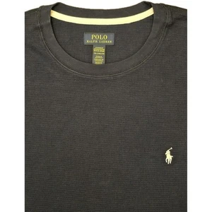 New Polo Ralph Lauren Men's Waffle Knit Thermal Crew-Neck T-Shirt SZ 2XL Navy - Picture 1 of 4