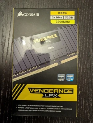 Corsair Vengeance LPX 32GB (2x16GB) RAM DDR4 3200MHz CMK32GX4M2E3200C16 - Image 1 of 4