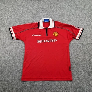 Camiseta de fútbol Umbro roja vintage del Manchester United de 12-13 años 1998-1999 - Imagen 1 de 11