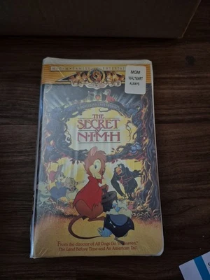 Factory Sealed New VHS The Secret Of NIMH MGM Cartoon Clamshell Case  - Image 1 of 4