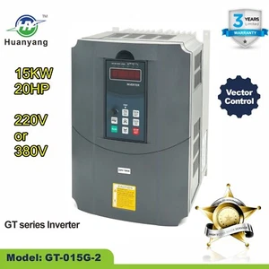 15KW 20HP VFD Convertitore Vettore Trifase Motore Controllo Velocità Inverter 220V 380V - Foto 1 di 9