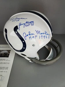 Von Berry-Marchetti-Mackey-Moore-Donovan Colts signierter RK Federhelm JSA - Bild 1 von 15