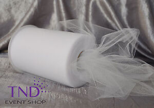 TULLE ROLL SPOOL 6”x100 YDS (300 FT) TUTU WEDDING BOW GIFT CRAFT DECORATION