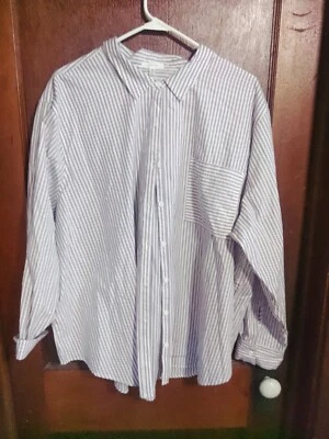 Maurices Mens 3XL Long Sleeve Stripped Button Down Shirt. NWT - Image 1 of 4