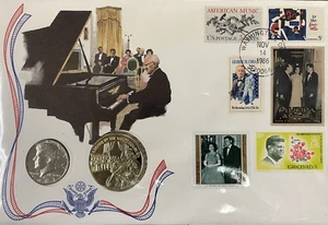 The Legacy Of John F. Kennedy Coin And Stamp Set: Culture In The White House - Picture 1 of 2