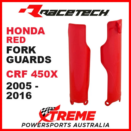 Protectores de horquilla rojos Rtech Honda CRF450X CRF 450X 2005-2016 Foto 1 de 2