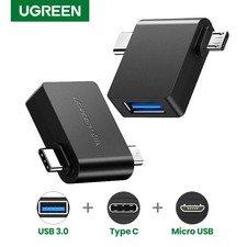 Ugreen Usb Otg Type C Micro 3.0 Data Adapter Compact Stick Android Host B 2 in 1