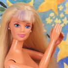 Cool Blue Barbie Doll Nude 1997 Earrings Blue Nails Jointed Elbows & Knees
