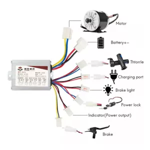 24V/36V/48V 500W Electric Bike E-bike E-Scooter Brush Motor Speed Controller - Picture 1 of 26