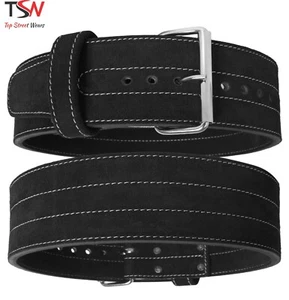 Weight Lifting Single Prong A Grade Leather Belt Gym Training & Body Building - Bild 1 von 4