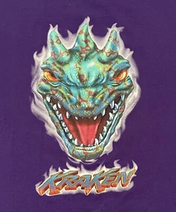 Sea World Orlando Kraken Roller Coaster Mens T Shirt Size 2XL - Picture 1 of 3