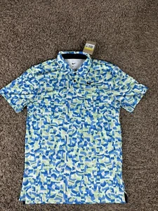Polo de golf Nike Dri-FIT Tour para hombre, foto azul claro/negro, S regular EE. UU. - Imagen 1 de 6