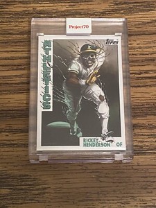 Topps Project 70 card 812 Ricky Henderson by Alex Pardee Brightmares Oakland MLB