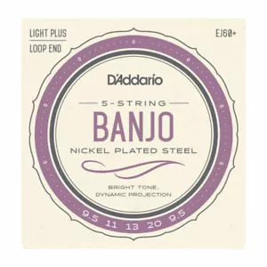 D'Addario EJ60+ 5-String Banjo Strings, Nickel, Light Plus, 9.5-20 - Picture 1 of 1