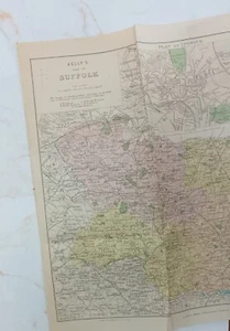 KELLY'S DIRECTORY OF SUFFOLK w/ fold-out map, 1912. - Picture 1 of 4