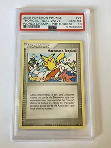 Pokemon World Championship 2005 Tropical Tidal Wave Promo #27 Portuguese PSA 10 - Picture 1 of 6