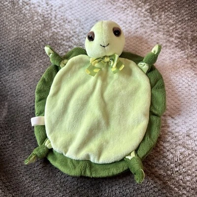 Pelúcia Bearington Baby Turtle Lovey verde 9" animal de pelúcia - Imagem 1 de 4