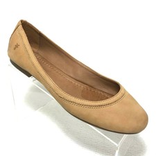 frye carrie leather flat