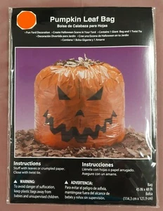 PUMPKIN LEAF BAGS. 1 X 45"X48" & 3 x 24" X 30". SEE PHOTOS AND DESCRIPTION. - Picture 1 of 9