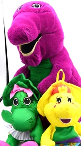 Barney Lot Dakin Playskool Baby Bop BJ Water Pals Plush Bowl Band Parachute - Picture 1 of 12