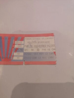 MELISSA ETHERIDGE CONCERT TICKET STUB MONTREAL FORUM MAY 12, 1990 - Image 1 of 4