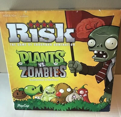 RISK Plants VS Zombies Collector's Edition Board Game PopCap **Incomplete** - Image 1 of 4