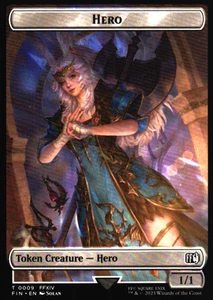 Held (0009) // Frosch doppelseitige Token 9 // 18 Final Fantasy NM Magic - Bild 1 von 2
