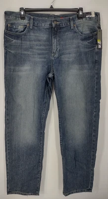 Jeans Apt.9 Calce Recto Grande y Alto Talla 42 x 32 Denim Algodón Envejecido Nuevos con Etiquetas Foto 1 de 4
