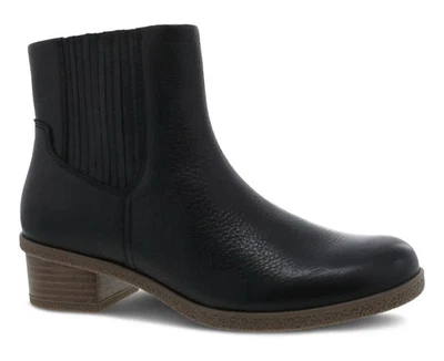 DANSKO Daisie Waterproof Woman's Chelsea Ankle  Boots BLACK Leather Size 38  NEW - Image 1 of 4