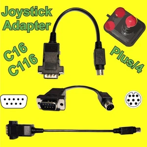 Commodore C16 C116 Plus/4, Joystick Adapter Atari Amiga Quickjoy Competition Pro - Bild 1 von 7