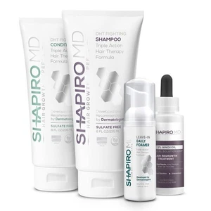 Women's Regrowth Kit Plus: Shampoo, Conditioner, 2% Minoxidil, Leave-In Foame... - Picture 1 of 7