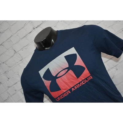 Camisa Under Armour Para Hombre Talla Pequeña Suelta Gimnasio Rendimiento HeatGear Azul Foto 1 de 4