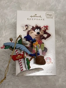 2008 Hallmark Keepsake Looney Tunes Naughty Or Nice Taz Christmas Ornament Lot - Picture 1 of 4