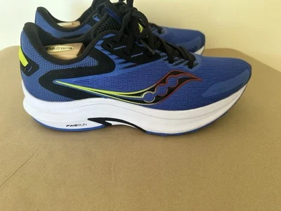 Saucony® Men's 10.5 Axon 2 Running Shoes in Blue Raz/Acid - Image 1 of 4