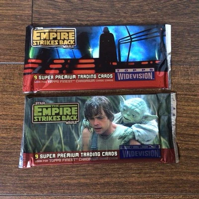 2x 1995 Topps Star Wars The Empire Strikes Back Widevision Trading Cards Pack - Image 1 of 2