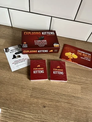 Exploding Kittens Card Game - Cards Unopened Sealed Never Played - Image 1 of 4