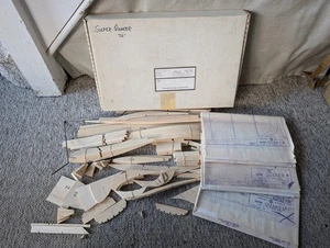 Megow SUPER QUAKER Kit 76" span Model Airplane, Wooden Vintage - Picture 1 of 1